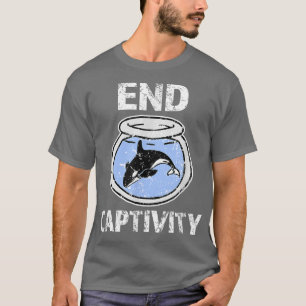 Camiseta End Captivity Free Orca Whales roupa