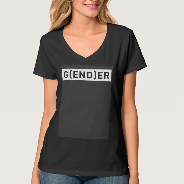 Camiseta End Gender Cute Genderfluid Nonbinary Pride Subtle (Frente)