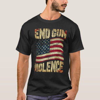Camiseta End Gun Violence Awareness US Flag Gun Control