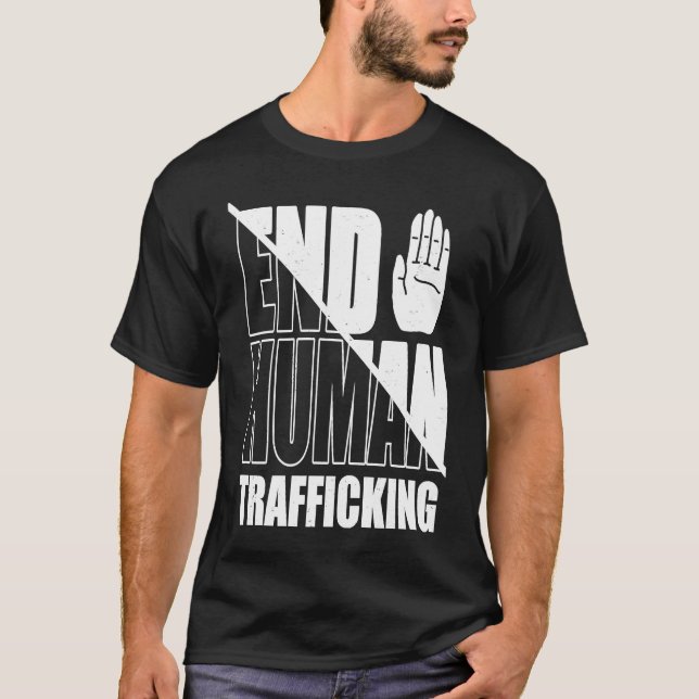 Camiseta End Human Trafficking Stop Human Trafficking (Frente)