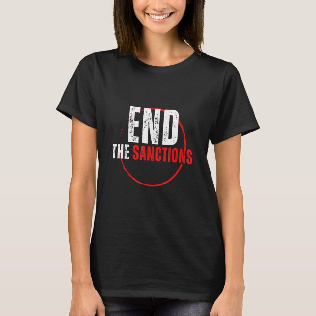 Camiseta End the Sanctions Anti War 4 (Frente)