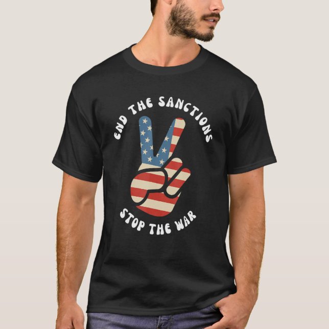 Camiseta End the Sanctions Anti War Peace 11 (Frente)