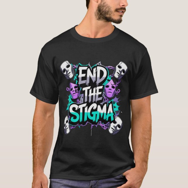 Camiseta "End the Stigma" Suicide Prevention (Frente)