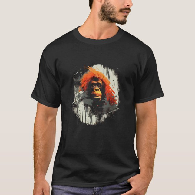 Camiseta Endangered Animals Save The Sumatran Orangutan (Frente)