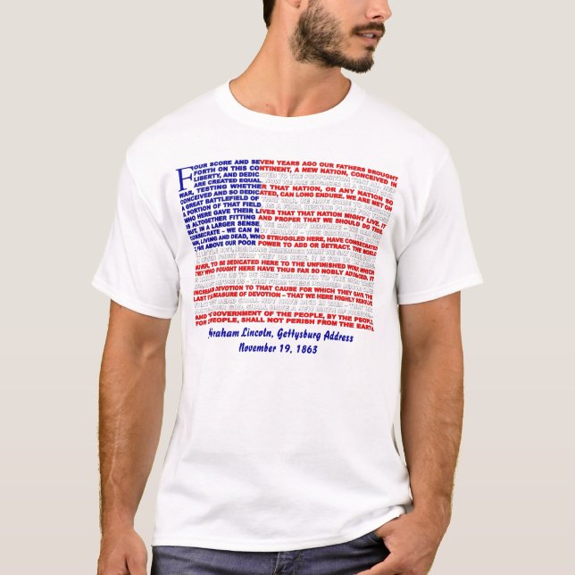 Camiseta Endereço de Gettysburg (Frente)