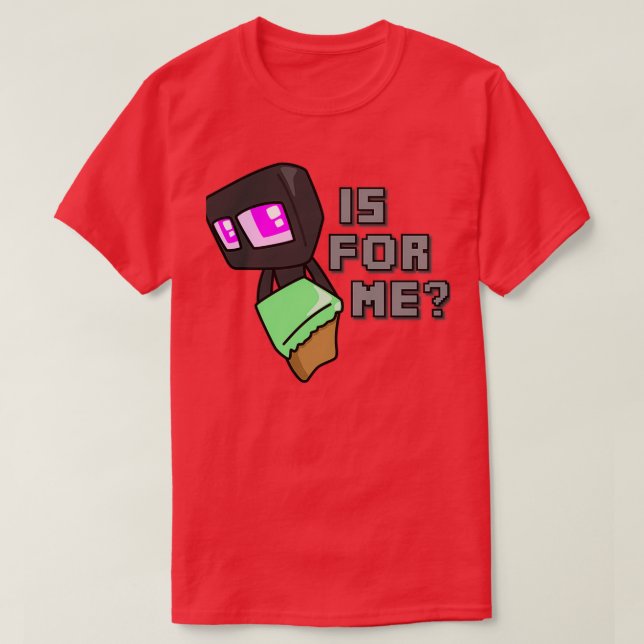 Camiseta Enderman Bonito é para mim TTERA Clássica (Frente do Design)