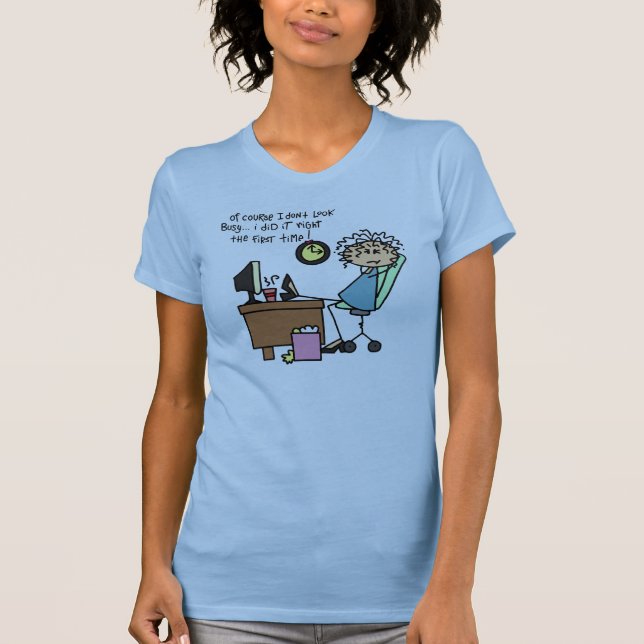 Camiseta Endireite a primeira vez o humor (Frente)