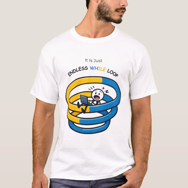 Camiseta Endless Loop Aware Python Developer | T-shirt (Frente)