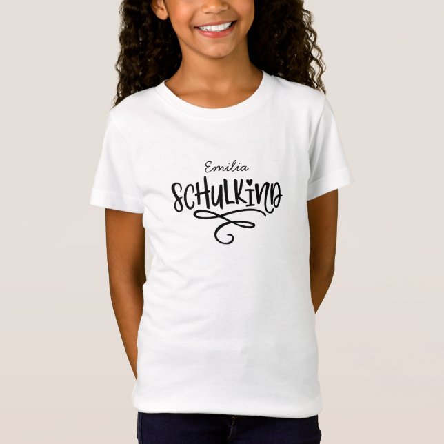 Camiseta Endlich Schulkind Schultuete 1 Klasse Einschulung (Frente)