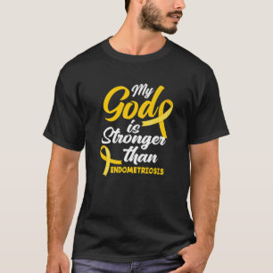 Camiseta Endo Warrior Meu Deus É Mais Forte Que Endometrios