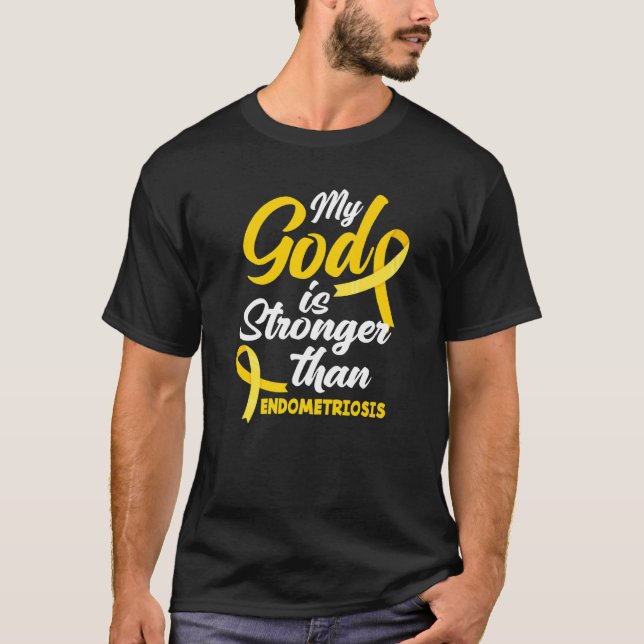 Camiseta Endo Warrior My God Is Stronger Than Endometriosis (Frente)