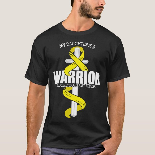 Camiseta Endometriosis Warrior Daughter Endometriosis Aware (Frente)