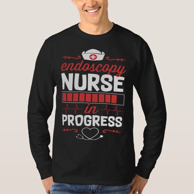 Camiseta Endos Nurse In Progress Nursing School Student Col (Frente)