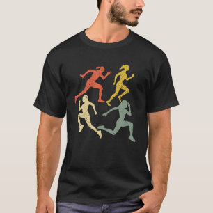 Camiseta Endurance Retro Executando Atletas da Escola Antig