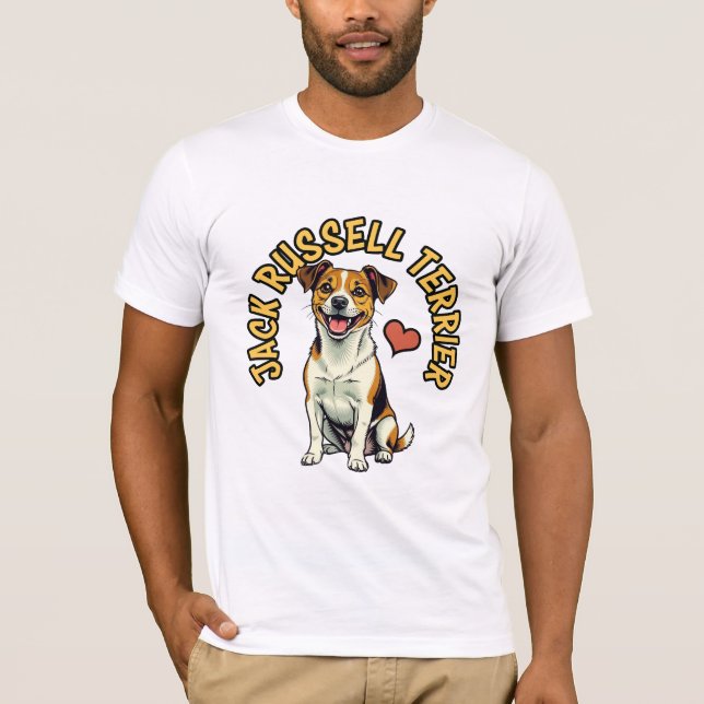 Camiseta Energetic Jack Russell Terrier Portrait T-Shirt (Frente)