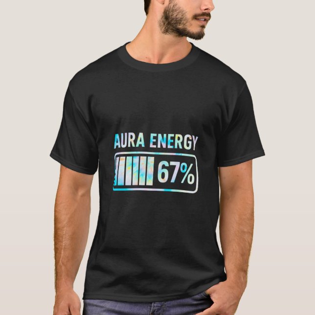 Camiseta Energia Aura 67 67 Seis Sete Meme  (Frente)