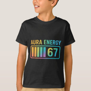 Camiseta Energia Aura 67 Geração Alpha 6 7 Meme Infinito Ri