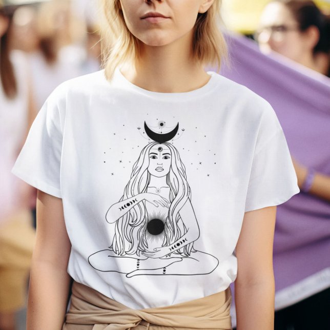 Camiseta Energia Curadora Deusa Celestial (Criador carregado)