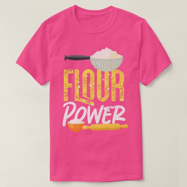 Camiseta Energia da Farinha de assar (Frente do Design)