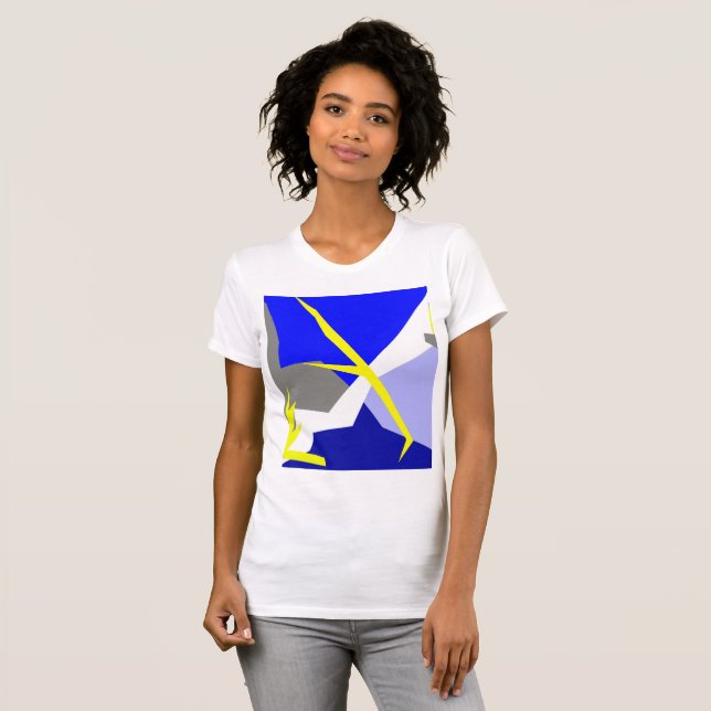 Camiseta Energia de abstrato Art (Frente Completa)