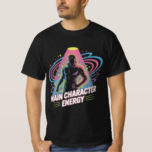 Camiseta energia de caráter principal