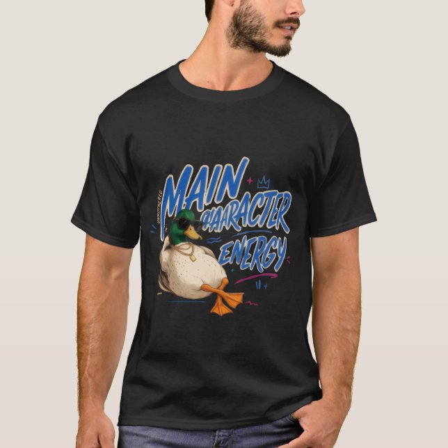 Camiseta Energia de Personagem Principal (Frente)
