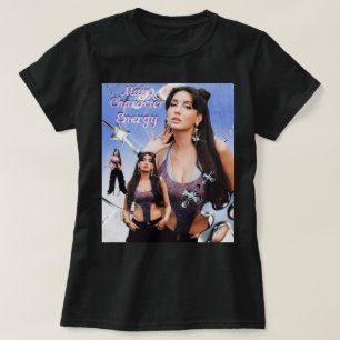 Camiseta Energia de Personagem Principal Y2K (Nora Fatehi)