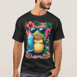 Camiseta Energia de Sapo Aleatório A Ahh Sapo Rétro Tropica