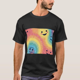 Camiseta Energia de sorriso arco-íris