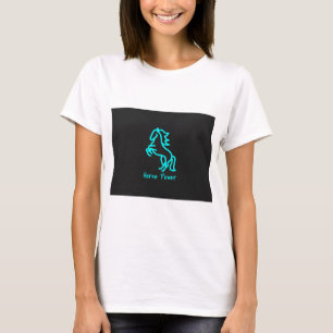 Camiseta Energia do cavalo em azul
