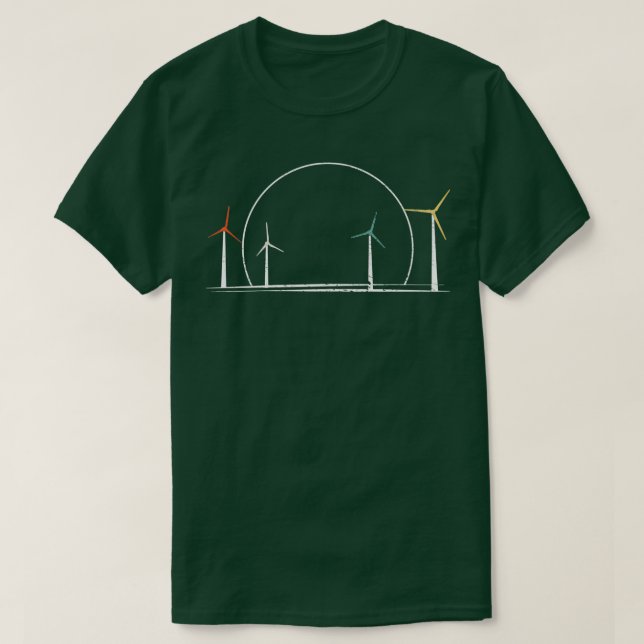 Camiseta Energia do moinho (Frente do Design)