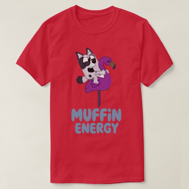 Camiseta energia do muffin (Frente do Design)