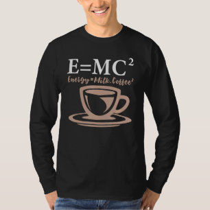 Camiseta Energia É Igual a Leite Café E Mc2 Ciência