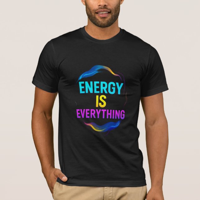 Camiseta Energia é tudo inspirador, Tee. (Frente)