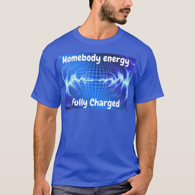 Camiseta Energia Elétrica Burst - Luz Azul no Digital (Frente)