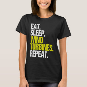 Camiseta Energia Eólica Comendo Turbina Eólica Sonora Técni
