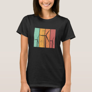 Camiseta Energia Eólica Energia Eólica Turbinas Eólicas Vin