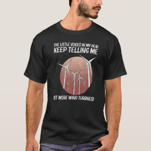 Camiseta Energia Eólica Legal Para Homens Mulheres Turbina