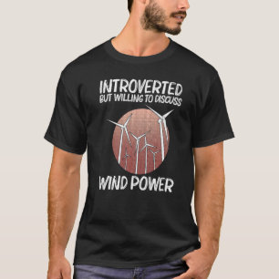 Camiseta Energia Eólica legal Para Homens Mulheres Vento Tu