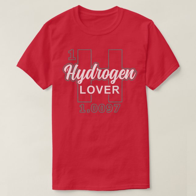 Camiseta Energia Híbrida Periódica ao Longo do Hidrogênio 2 (Frente do Design)