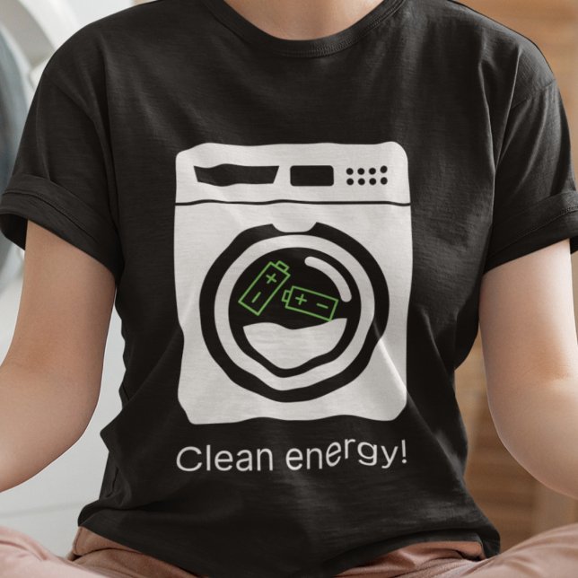 Camiseta Energia Limpa - Baterias no Washer (Available on multiple products, sizes and colors. )