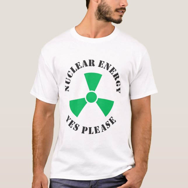 Camiseta Energia Nuclear, Sim, Por Favor, Convite À Energia (Frente)