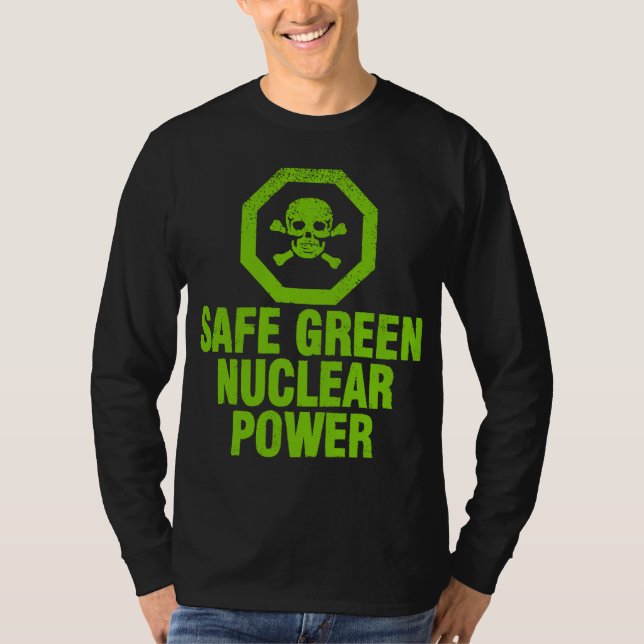 Camiseta Energia nuclear verde segura - Avocado Green (Frente)
