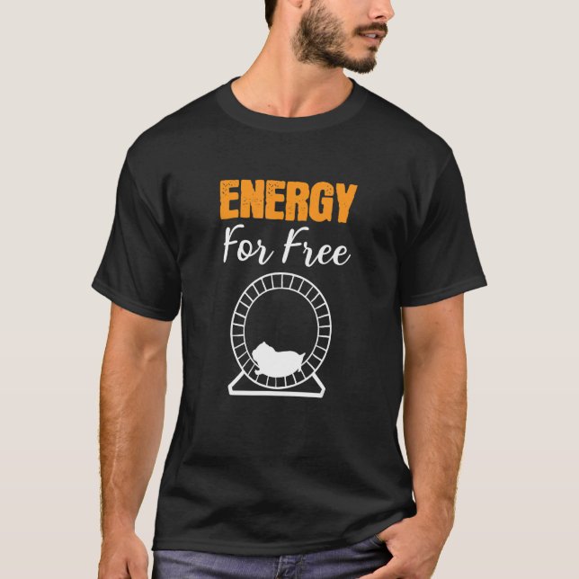 Camiseta Energia Para Ajustado Livre E Saudável (Frente)