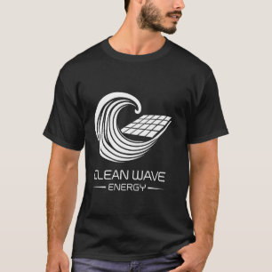 Camiseta Energia Renovável Dia da Terra Onda Limpa de Energ