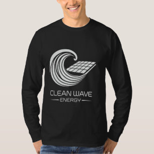 Camiseta Energia Renovável Dia da Terra Onda Limpa de Energ