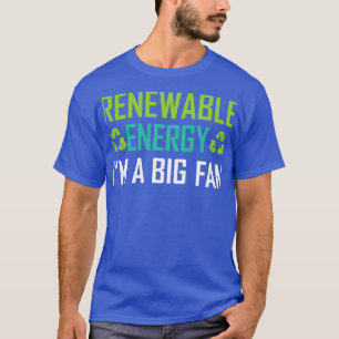 Camiseta Energia Renovável Ix27m Um Ventilador Grande 17