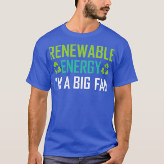 Camiseta Energia Renovável Ix27m Um Ventilador Grande 17