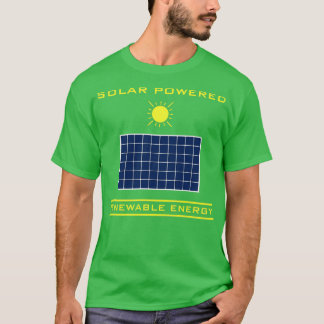 Camiseta Energia renovável movida a energia solar