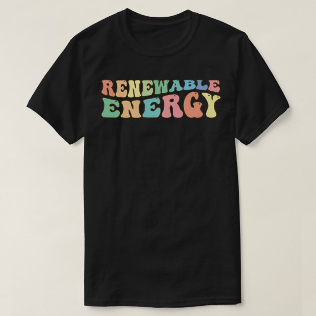 Camiseta Energia Renovável Turbina Solar (Frente do Design)